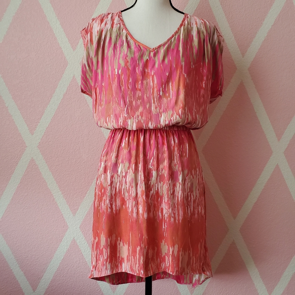 EXPRESS Pull-Over Colorful Printed Dress